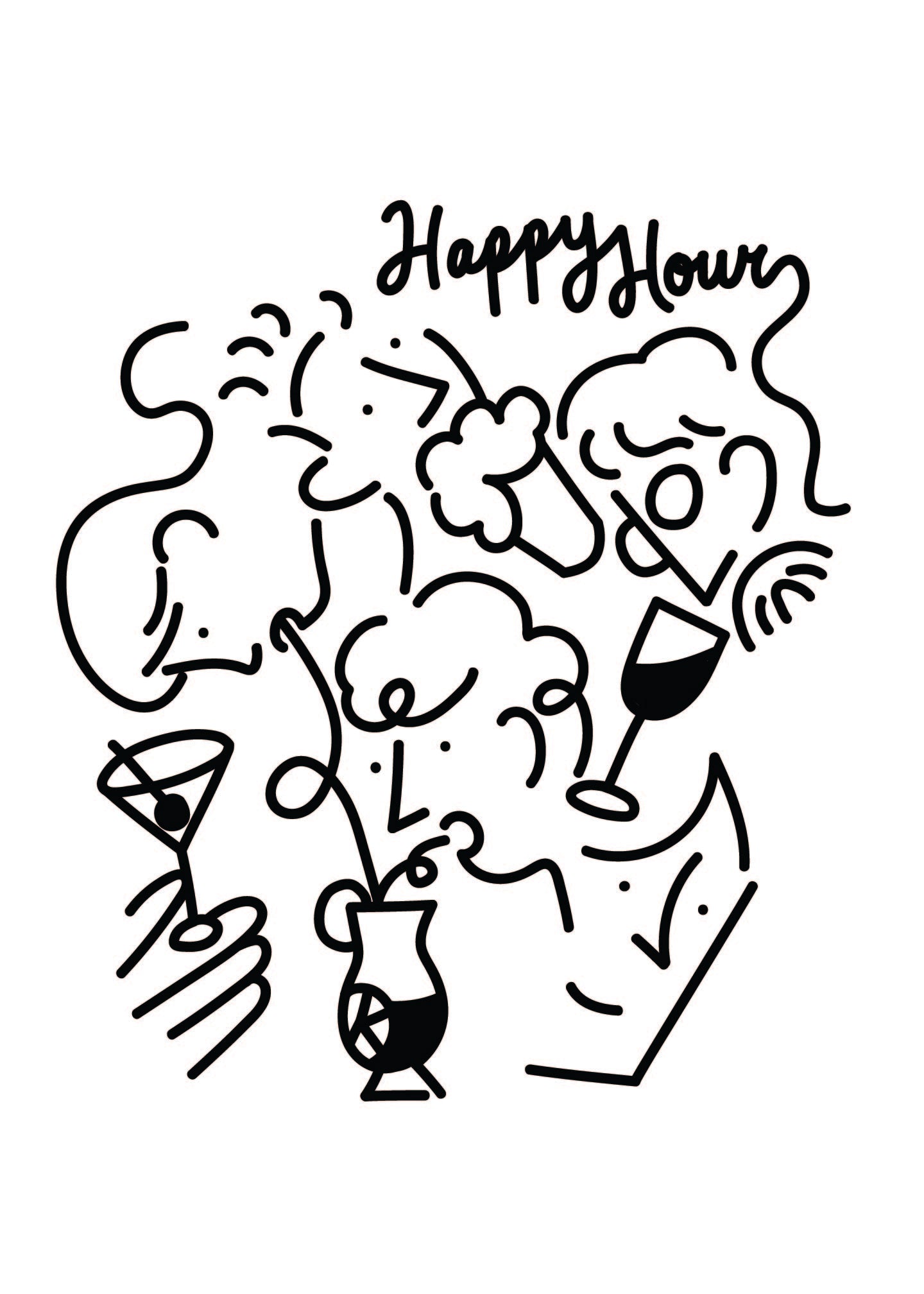 Dinner Time and Happy Hour Prints