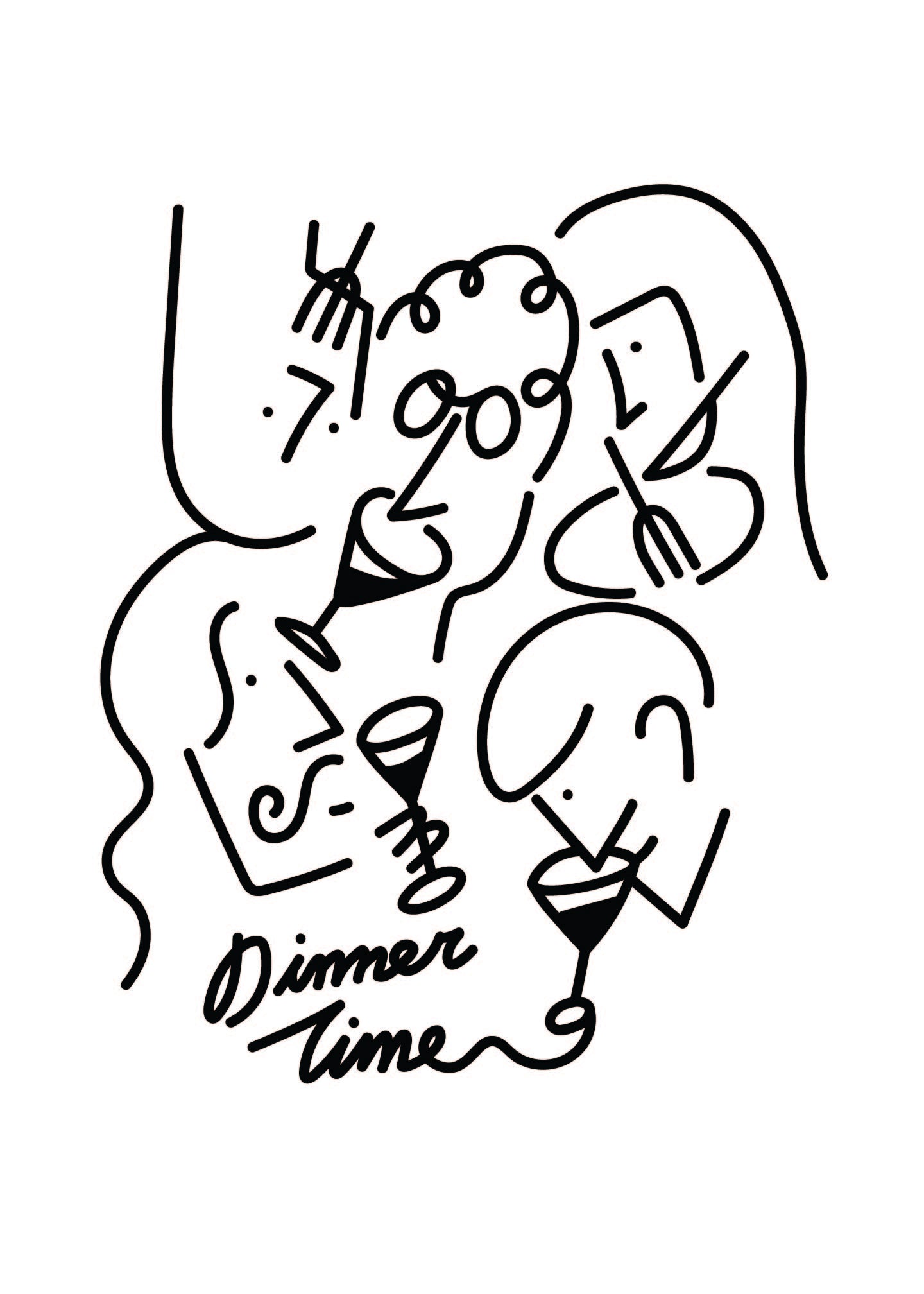 Dinner Time and Happy Hour Prints
