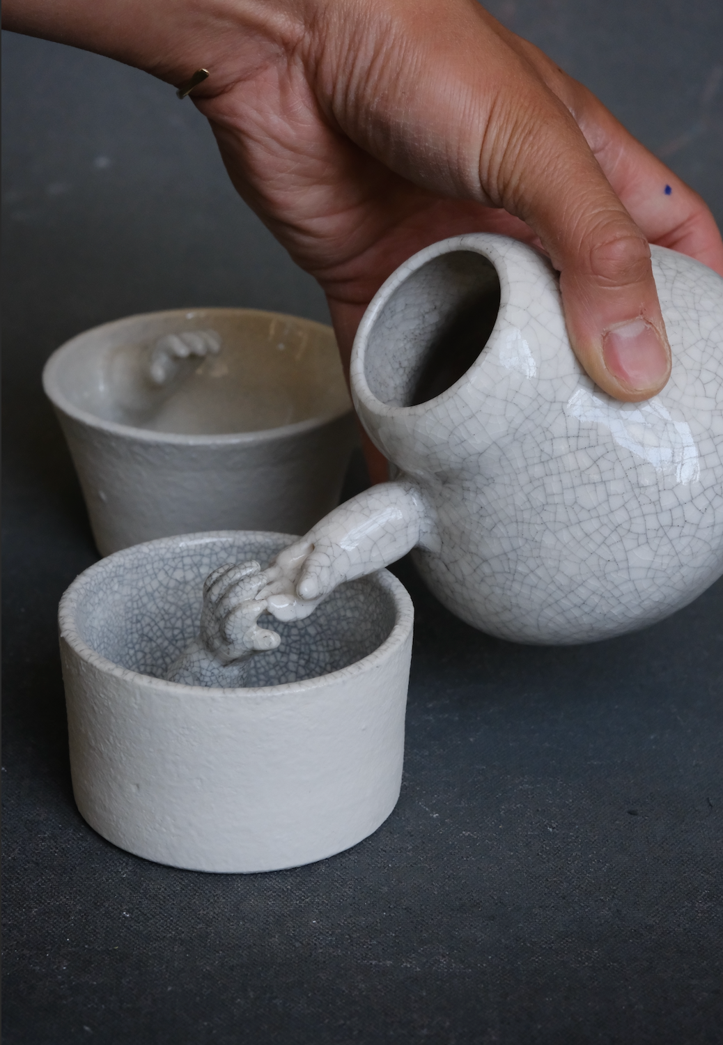 Hand Carafe and Cup Set