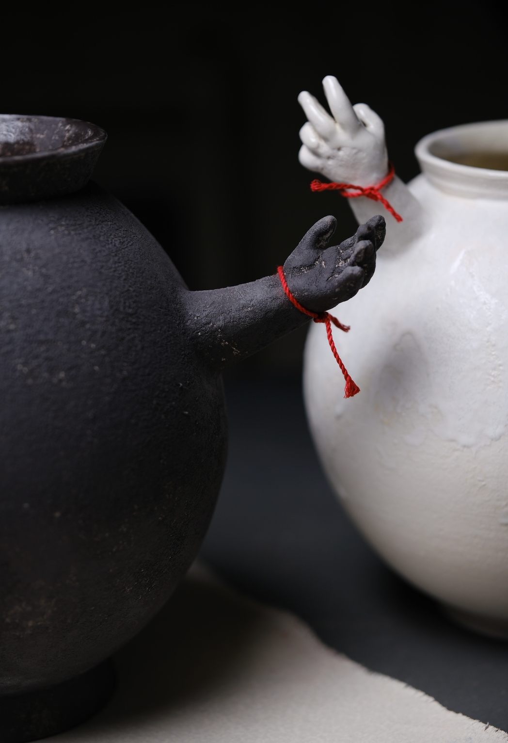 Hands Vessel Moon Jar I