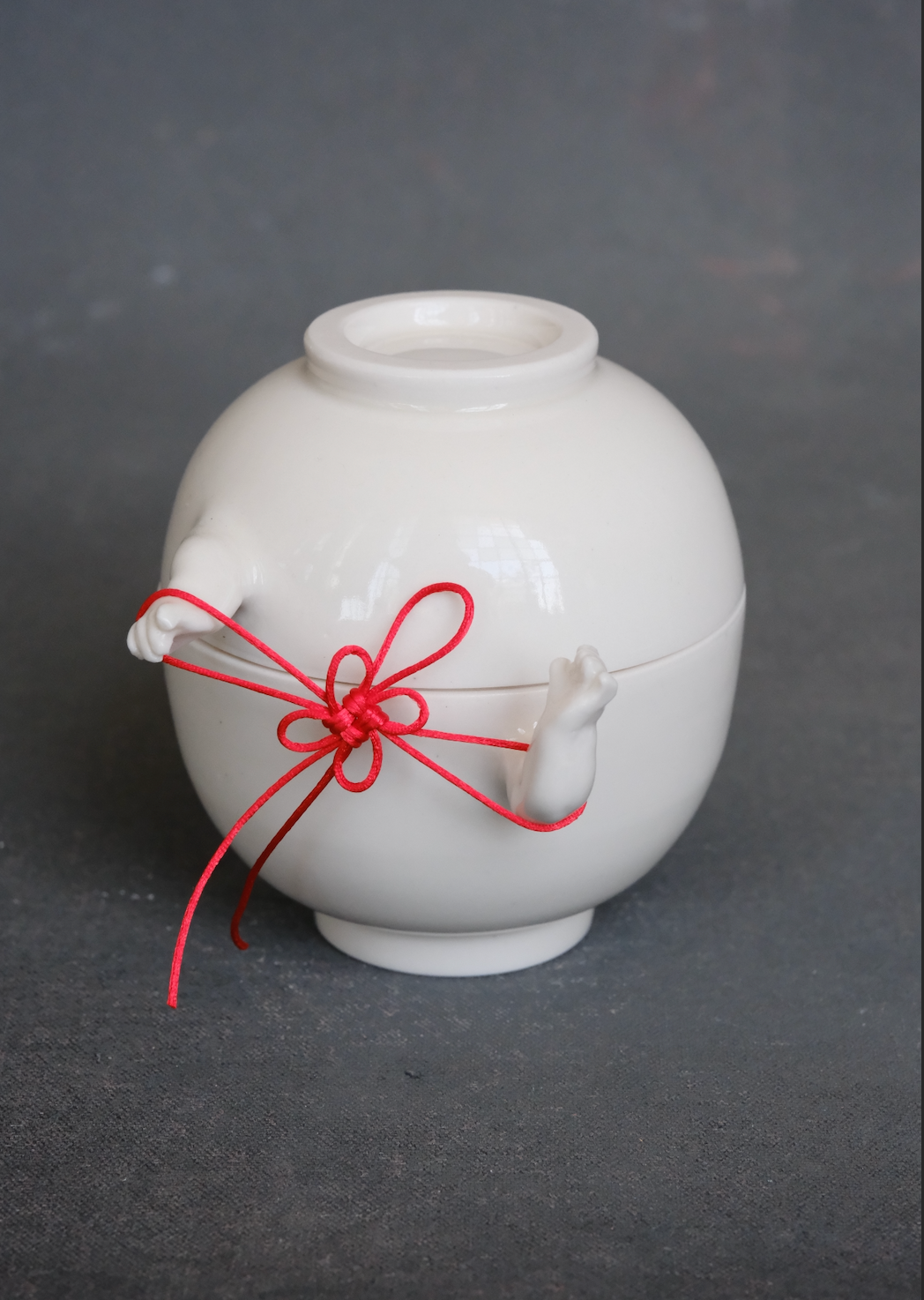 Hands Lidded Jar