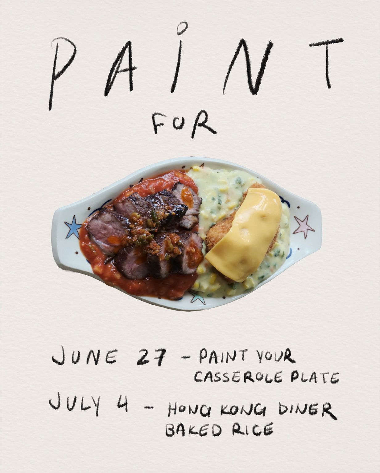 2 Week Workshop Experience - Paint for Hong Kong Baked Rice