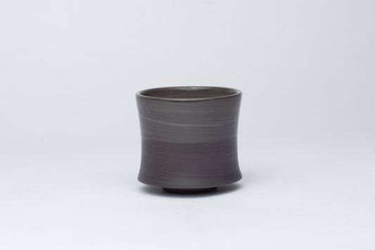 Black Swirl Porcelain Cup